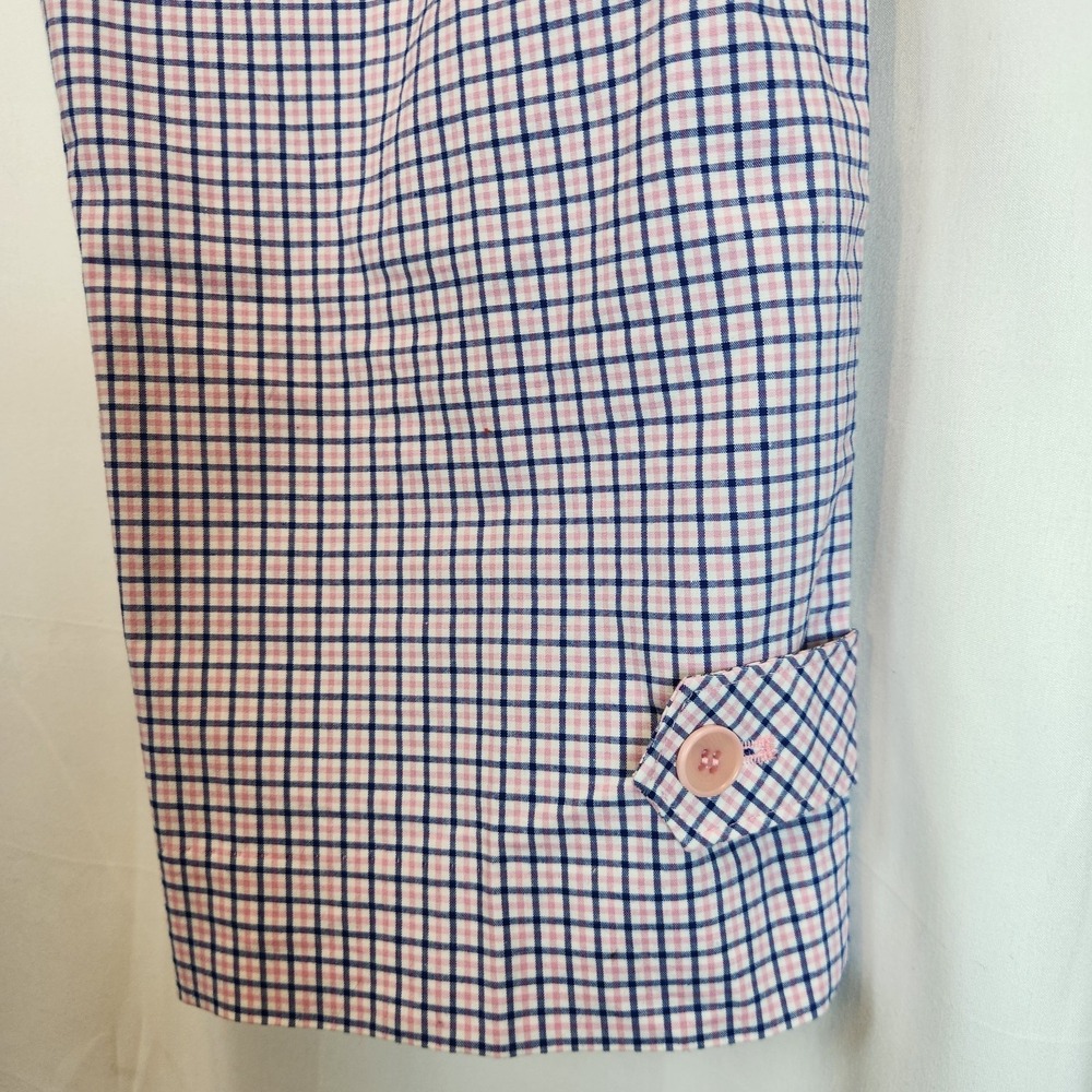 Talbots Signature Womens Size 8 Blue Rose Plaid Fit Cropped Stretch Pants Career - Picture 6 of 8